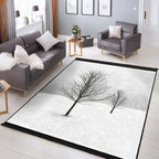 “Kışın Kalbi” Kaymaz Taban Yıkanabilir Dikdörtgen, Kare Halı