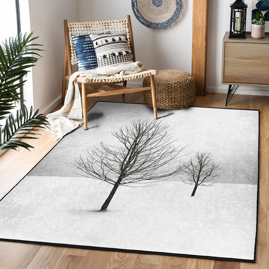 “Kışın Kalbi” Kaymaz Taban Yıkanabilir Dikdörtgen, Kare Halı