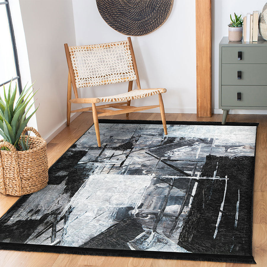 “Kırık Zamanlar” Kaymaz Taban Yıkanabilir Dikdörtgen, Kare Halı