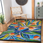 “Turunç Dalı ” Kaymaz Taban Yıkanabilir Dikdörtgen, Kare Halı