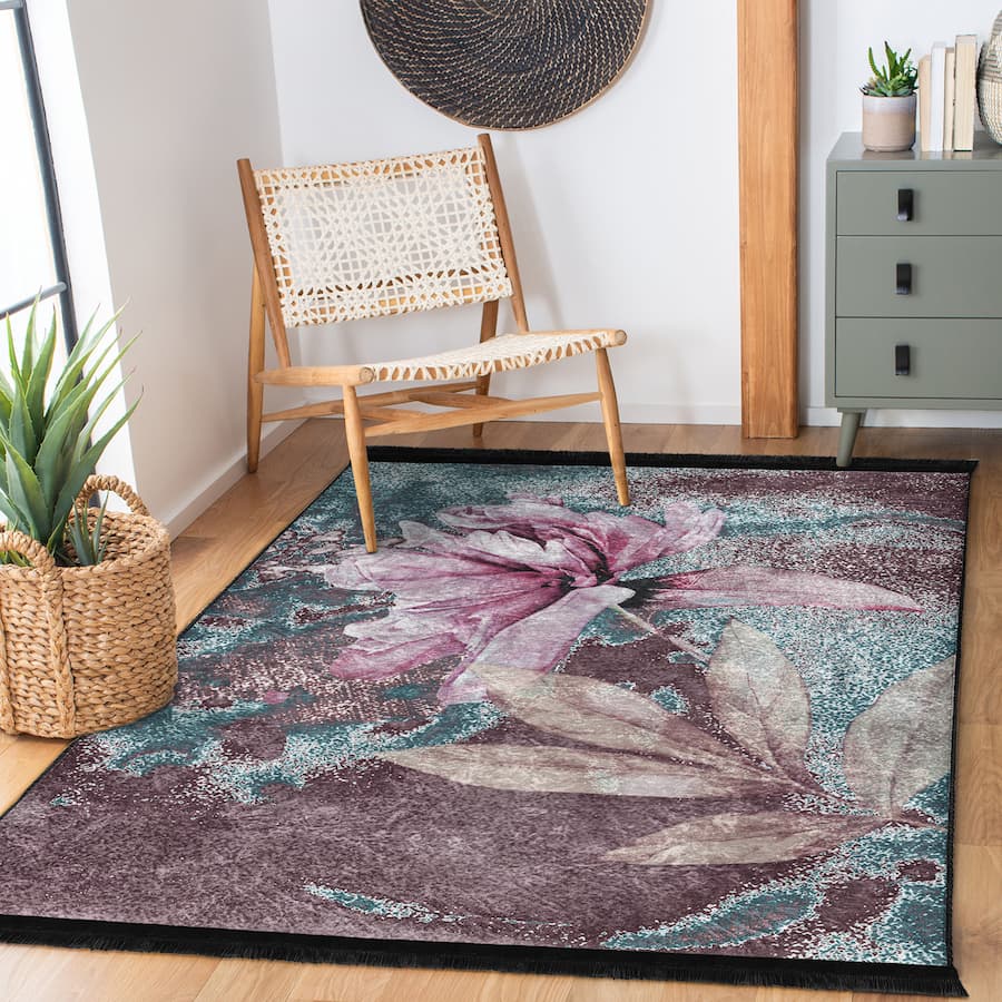 “Gurbet ” Kaymaz Taban Yıkanabilir Dikdörtgen, Kare Halı