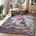 “Gurbet ” Kaymaz Taban Yıkanabilir Dikdörtgen, Kare Halı