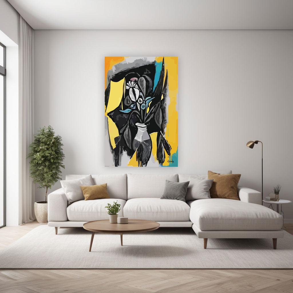 "Sarı Solgun" Tuval Üzerine Dijital Baskı Kanvas