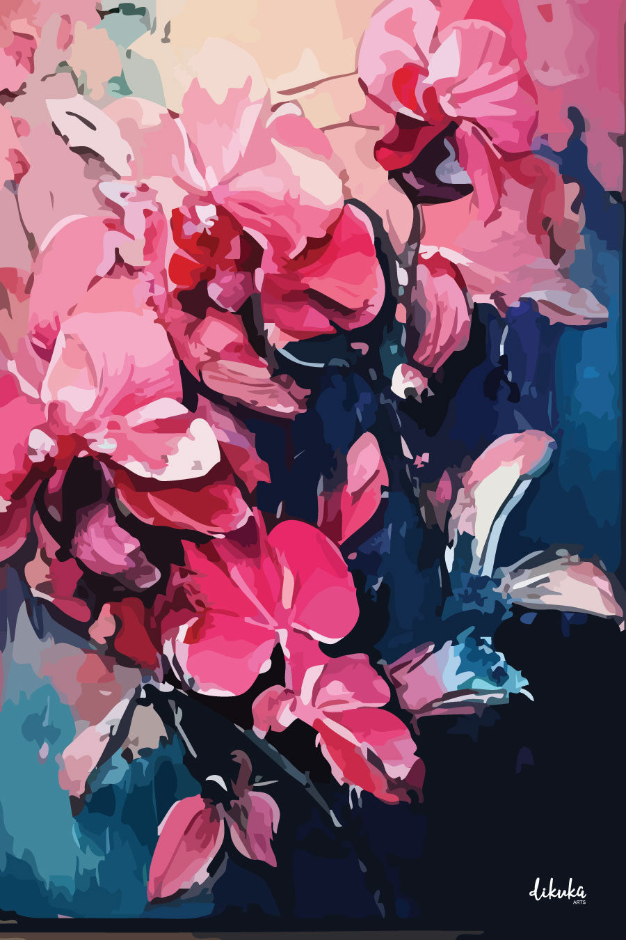 "Solmadan Sevmek" Tuval Üzerine Dijital Baskı Kanvas