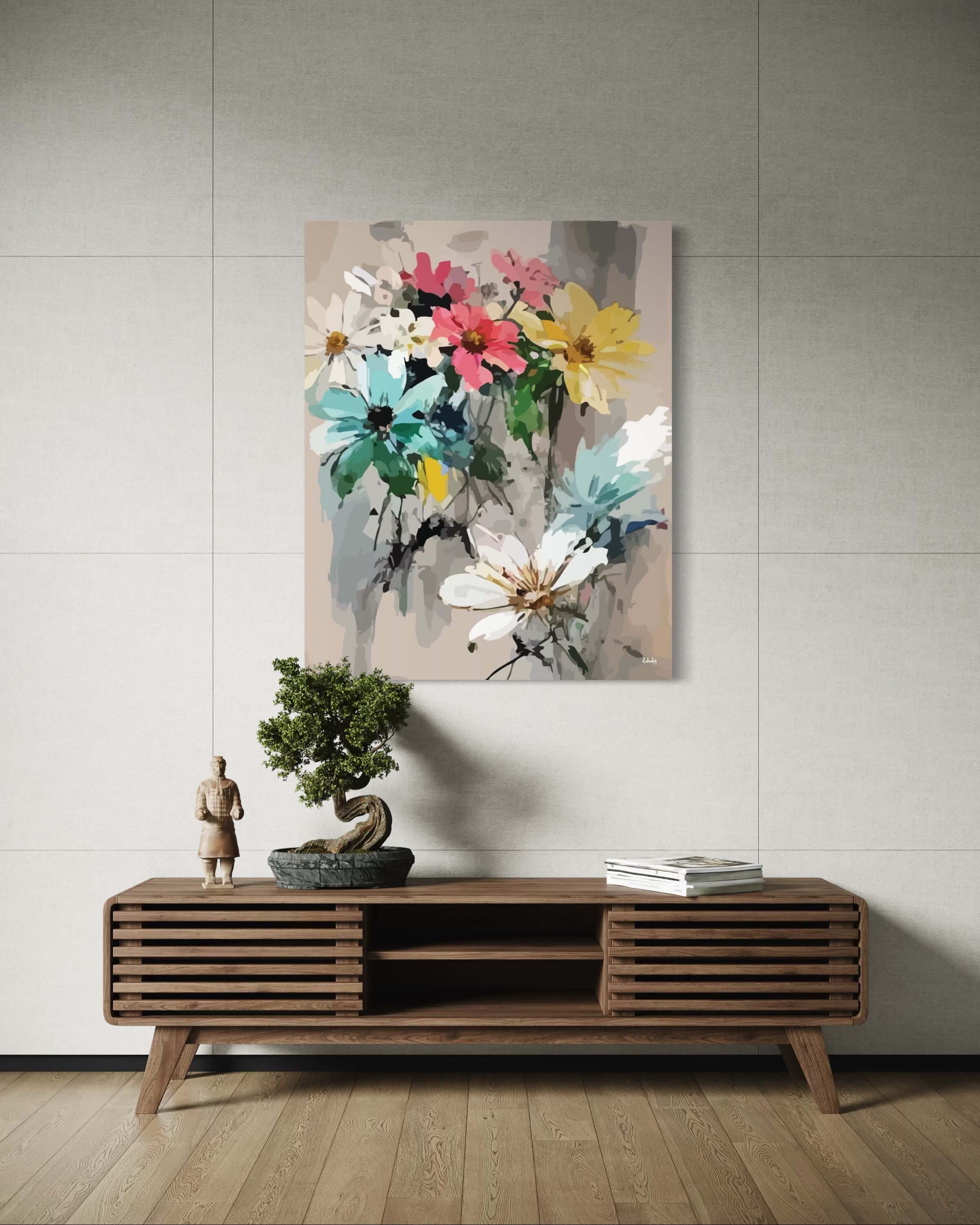 "Gönlümde Bahar" Tuval Üzerine Dijital Baskı Kanvas