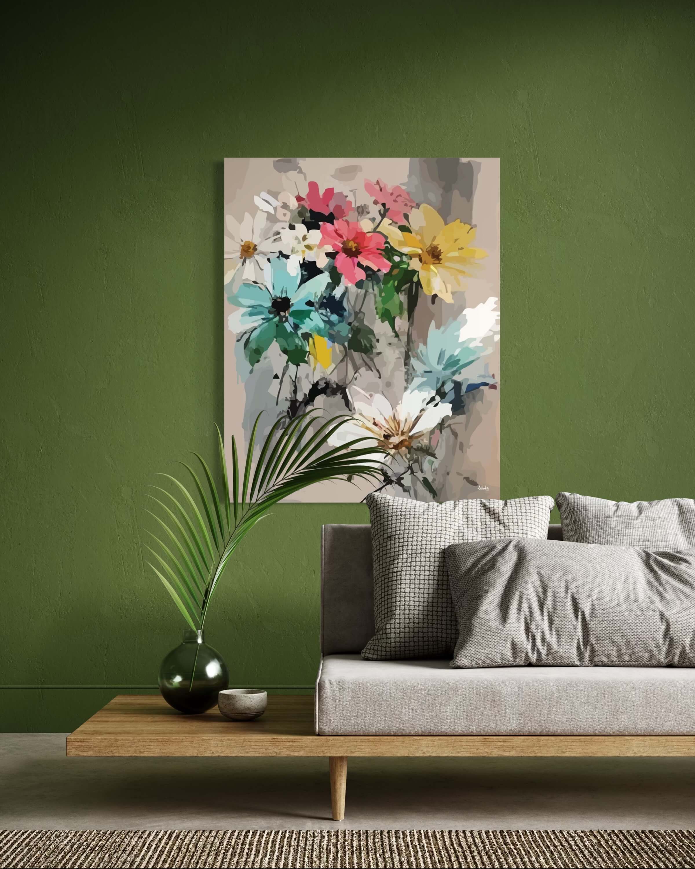 "Gönlümde Bahar" Tuval Üzerine Dijital Baskı Kanvas