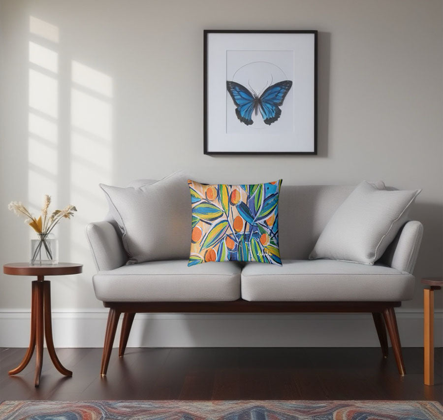 Portakal Bahçesi – Modern 43x43 Yastık Kılıfı