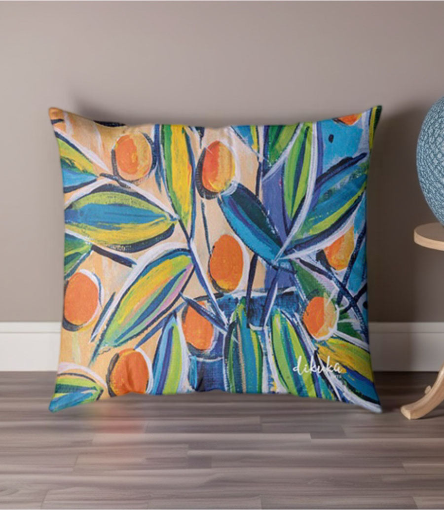 Portakal Bahçesi – Modern 43x43 Yastık Kılıfı