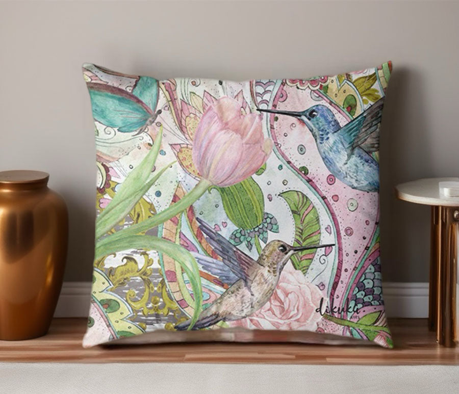 Orman Perisi – Etnik Desenli 43x43 Yastık Kılıfı