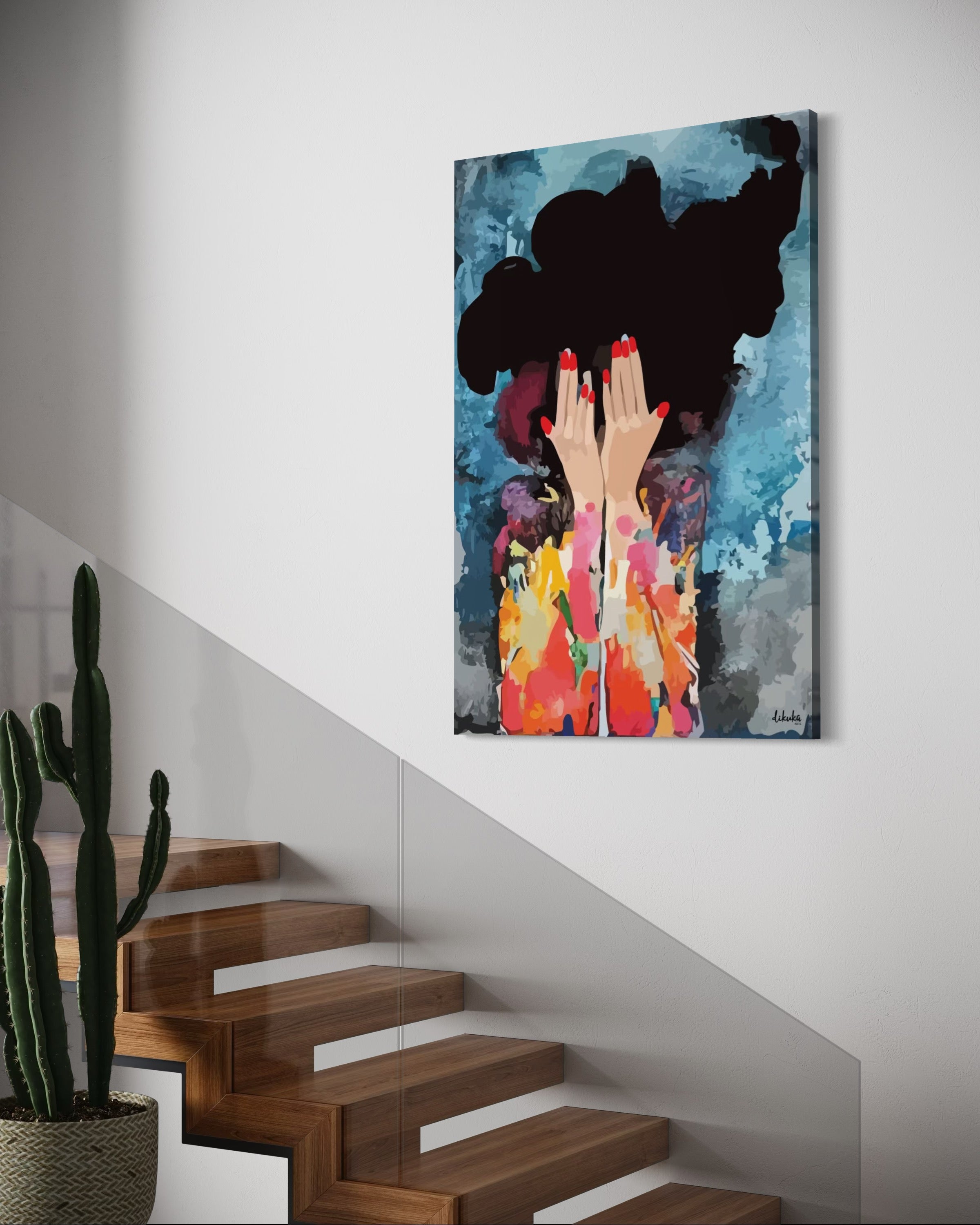 "Benlik" Tuval Üzerine Dijital Baskı Kanvas