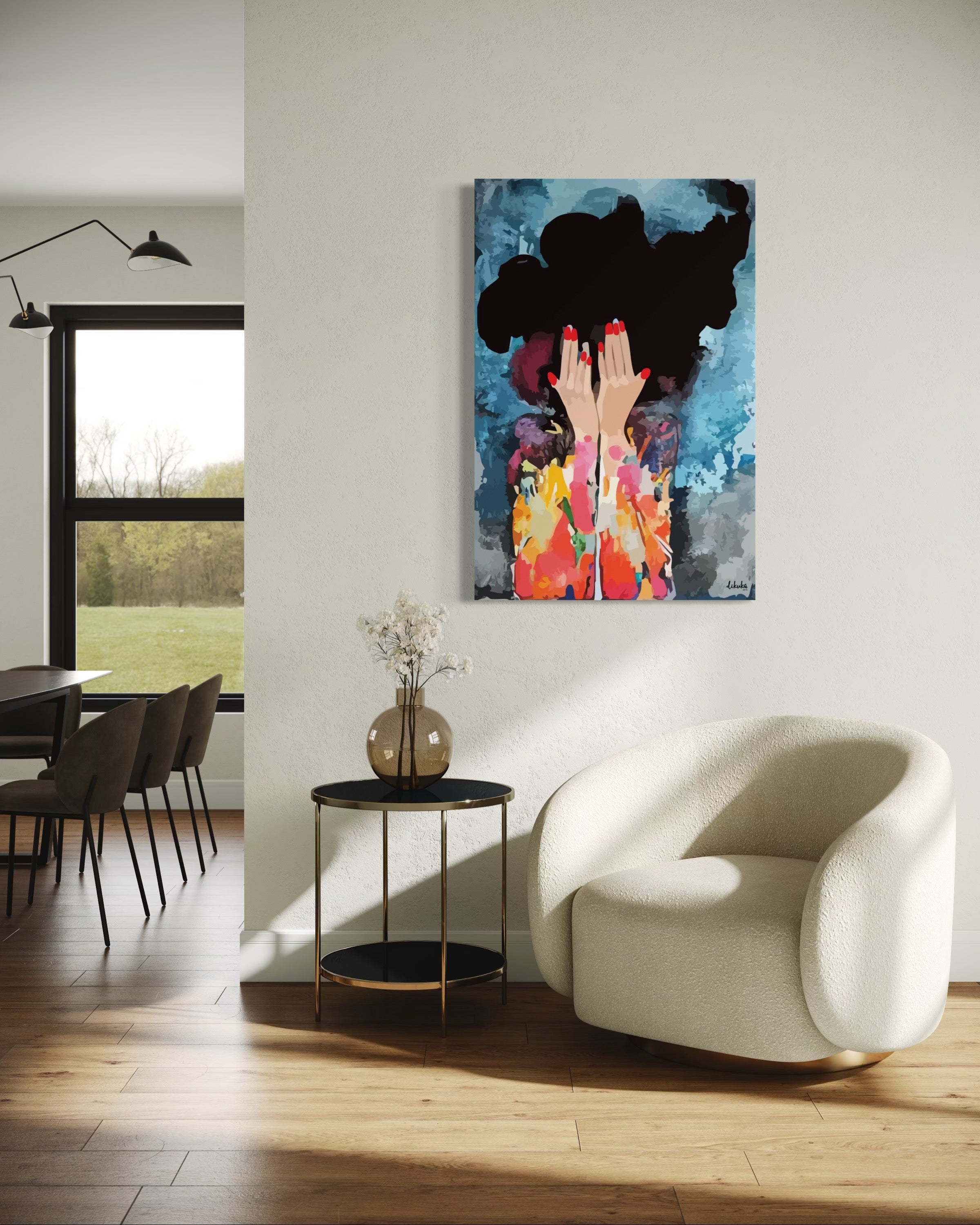 "Benlik" Tuval Üzerine Dijital Baskı Kanvas