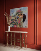 "Aşka Sarılmak" Tuval Üzerine Dijital Baskı