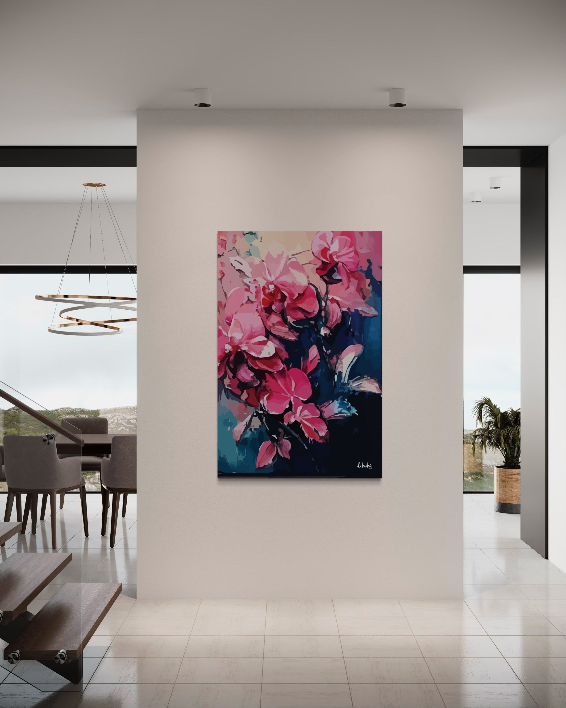 "Solmadan Sevmek" Tuval Üzerine Dijital Baskı Kanvas