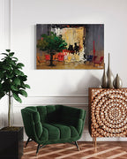 "Bir Devrin Ardından" Soyut Modern Tuval Dijital Kanvas Tablo