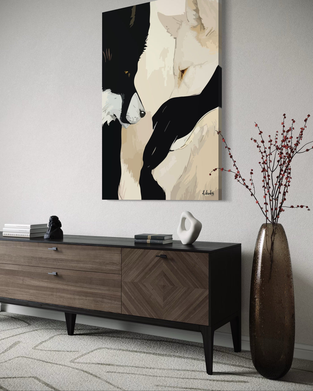 "Geceyle Gün" Tuval Üzerine Dijital Baskı Kanvas