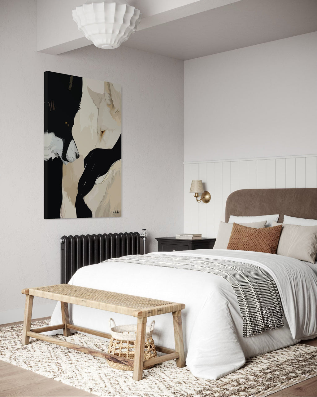 "Geceyle Gün" Tuval Üzerine Dijital Baskı Kanvas