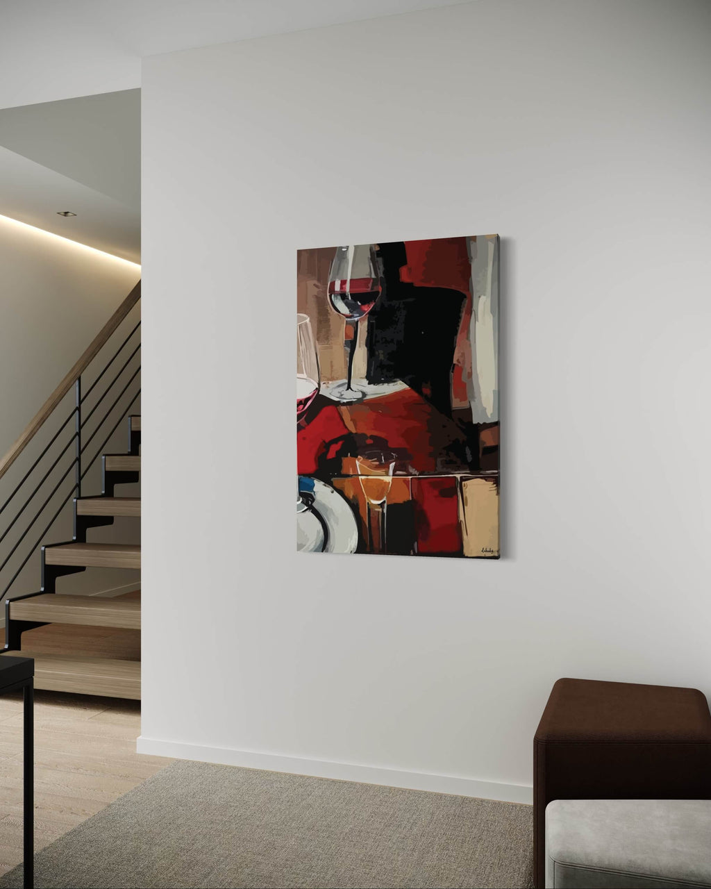 "Kadehte Kalan" Tuval Üzerine Dijital Baskı Kanvas