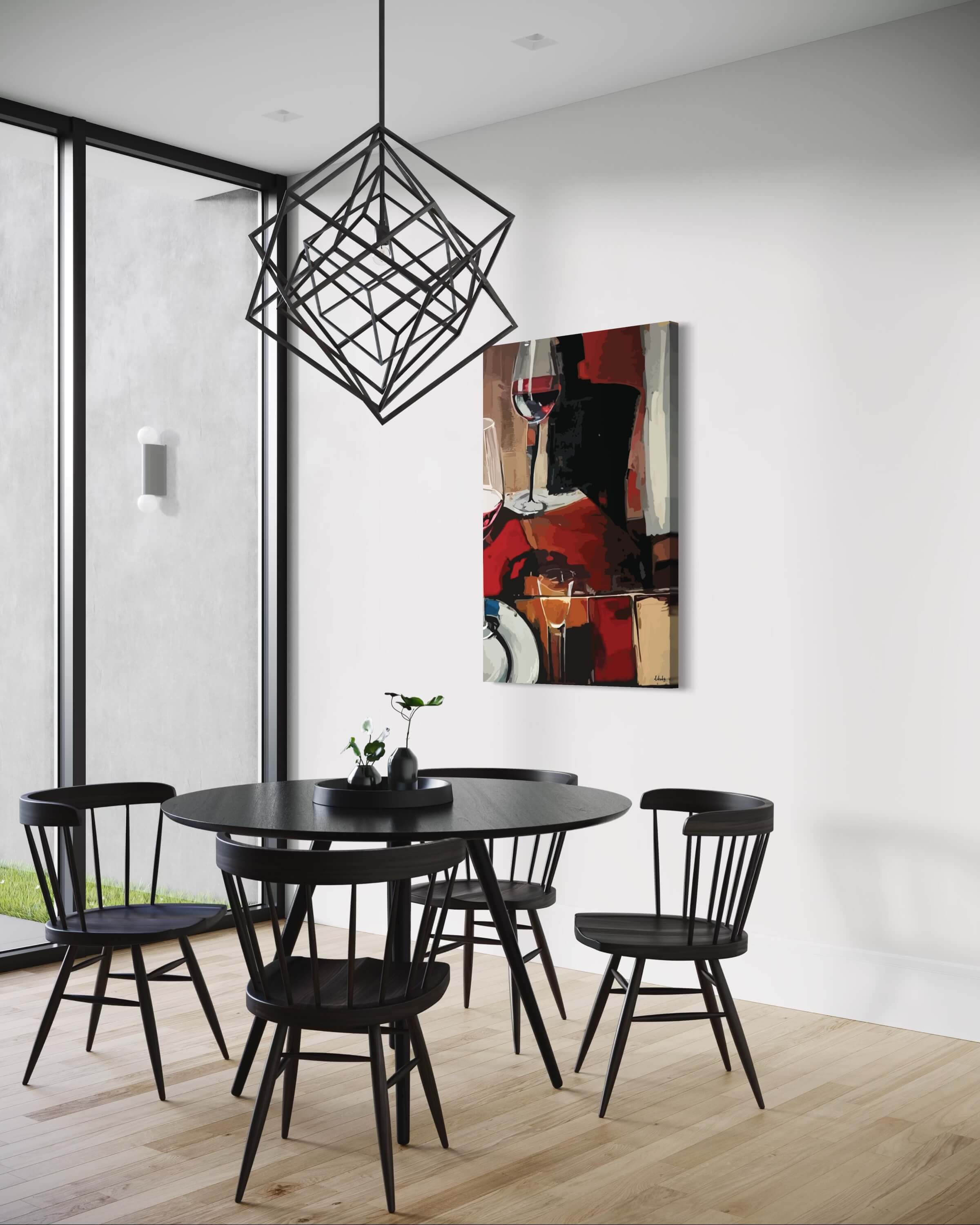 "Kadehte Kalan" Tuval Üzerine Dijital Baskı Kanvas