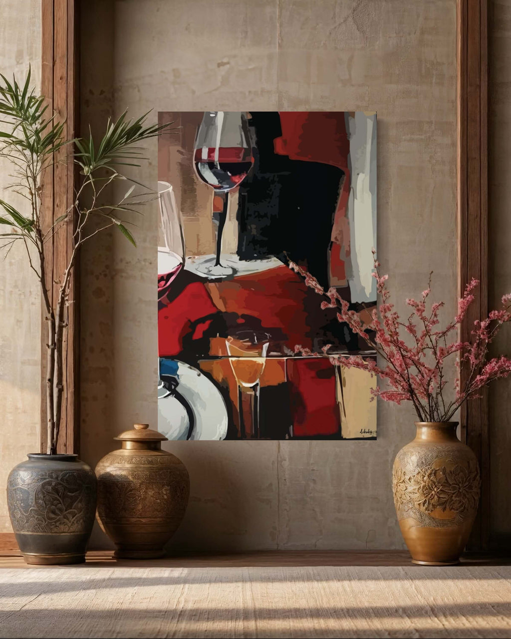 "Kadehte Kalan" Tuval Üzerine Dijital Baskı Kanvas