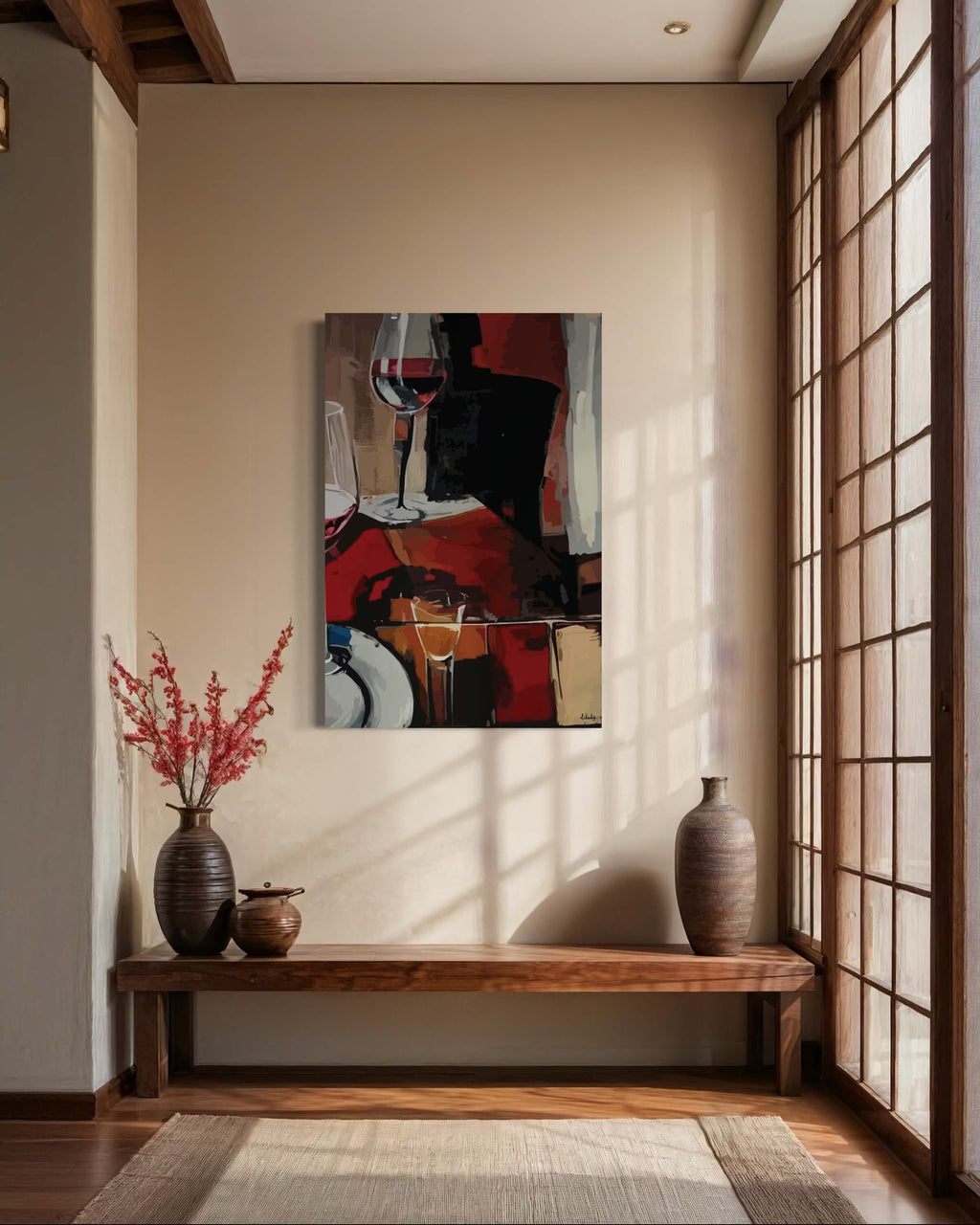 "Kadehte Kalan" Tuval Üzerine Dijital Baskı Kanvas