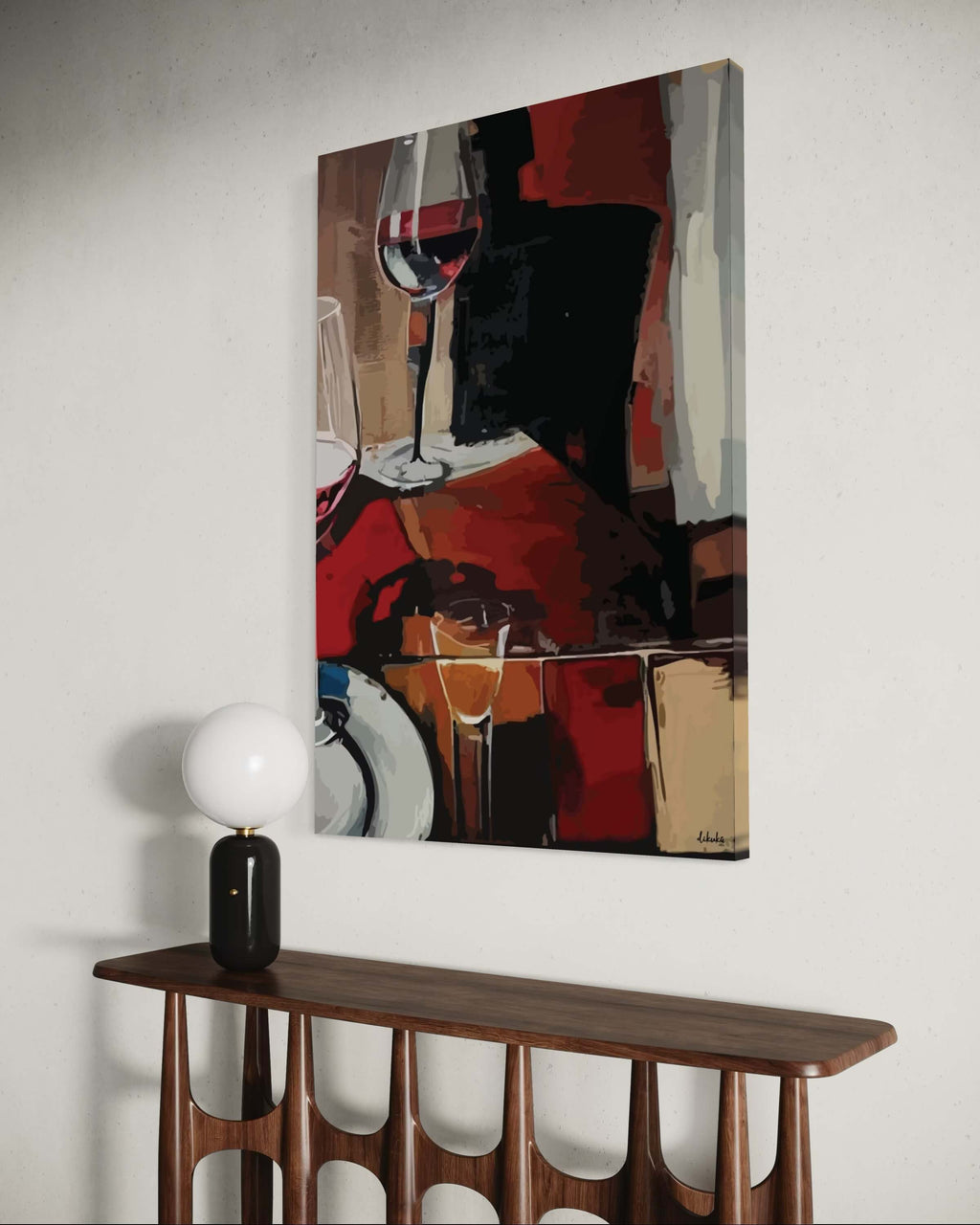 "Kadehte Kalan" Tuval Üzerine Dijital Baskı Kanvas