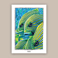 Ribbon Fish  - Original Art Print | Poster | Canvas