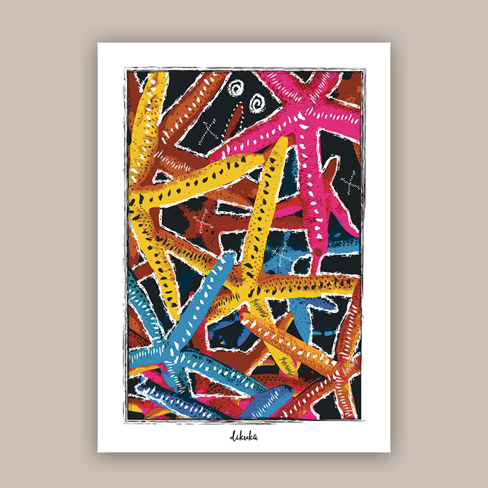 Sugar Starfish  - Original Art Print | Poster | Canvas