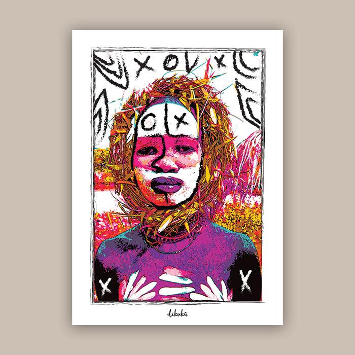 Surma Tribe Omo Valley - Original Art Print | Poster | Canvas