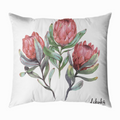 Tropikal Desenli Protea 43x43 Yastık Kılıfı
