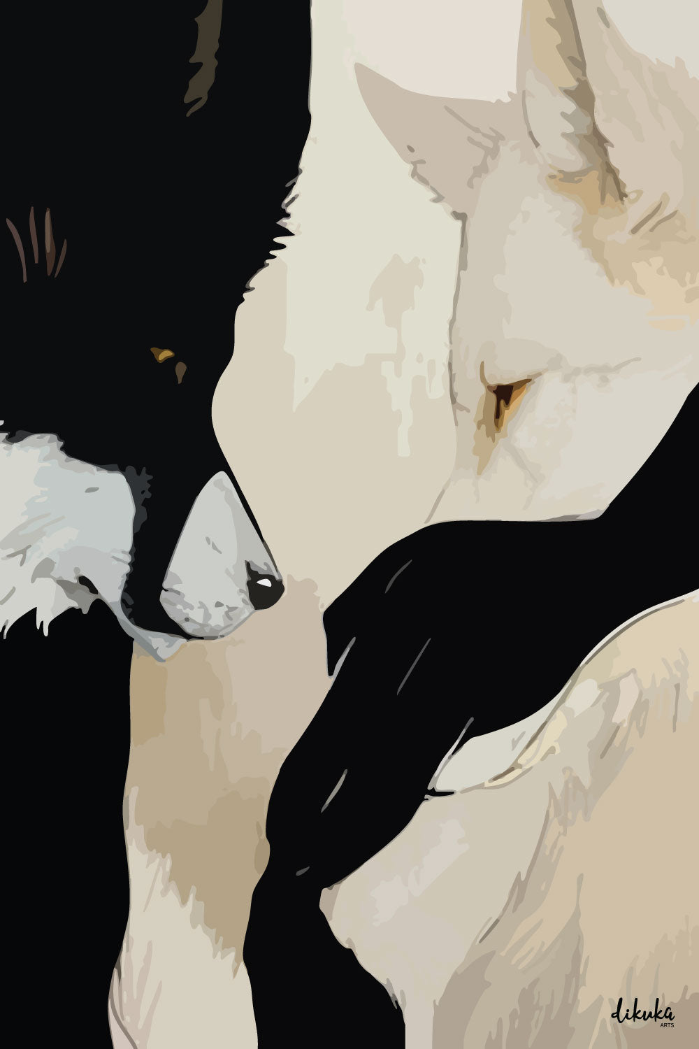 "Geceyle Gün" Tuval Üzerine Dijital Baskı Kanvas