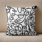 Sokak Ruhu – Barselona Çizgisi Yastık Kılıfı & Yastık 43X43 cm