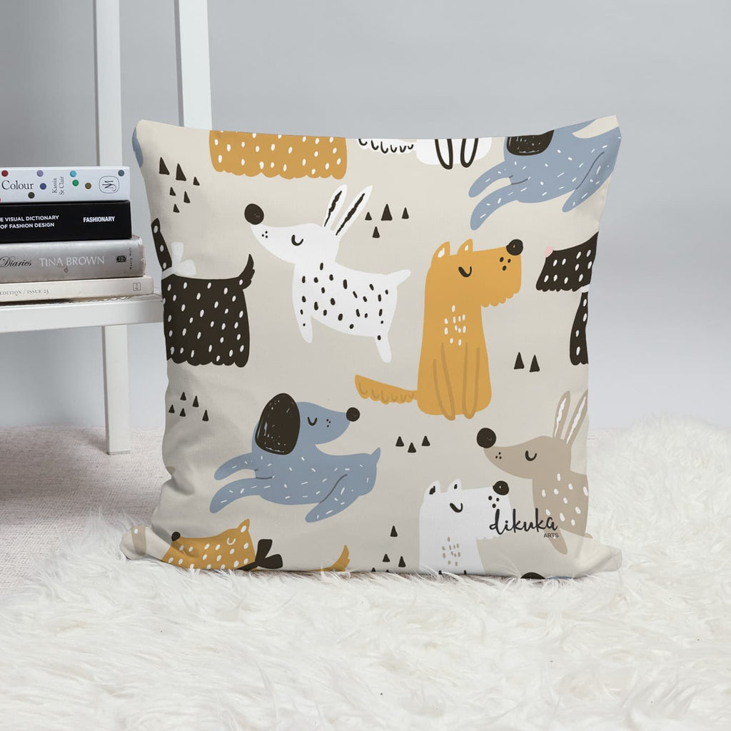 Dikuka Kids Happy Dogs Yastık – Minikler için Yastık