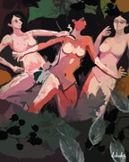 "Üç Zamanın Kadını" Tuval Üzerine Dijital Baskı Kanvas